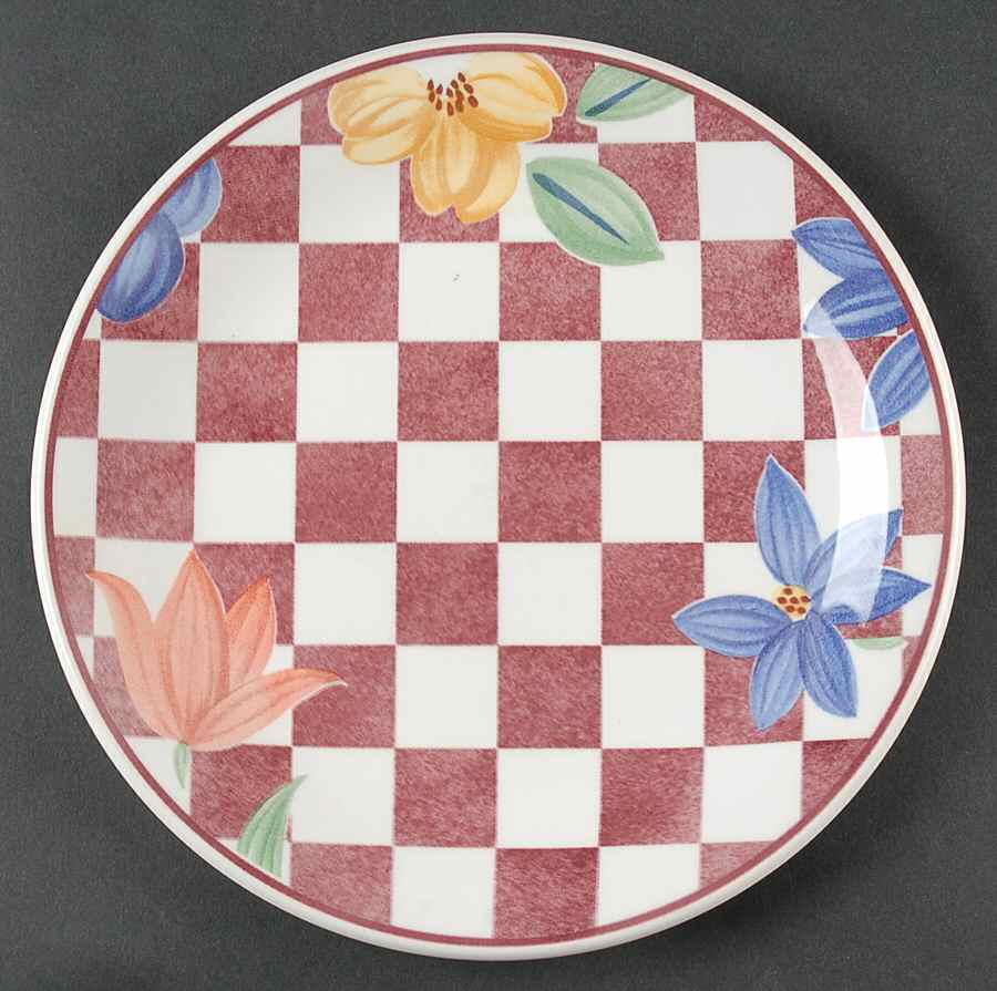 Hopscotch Red Salad Plate by Johnson Brothers-1