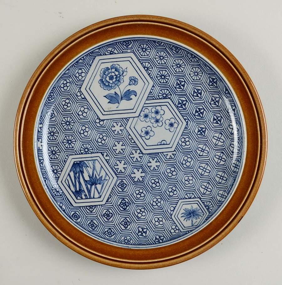 Hunam Blue Salad Plate by Johnson Brothers-1