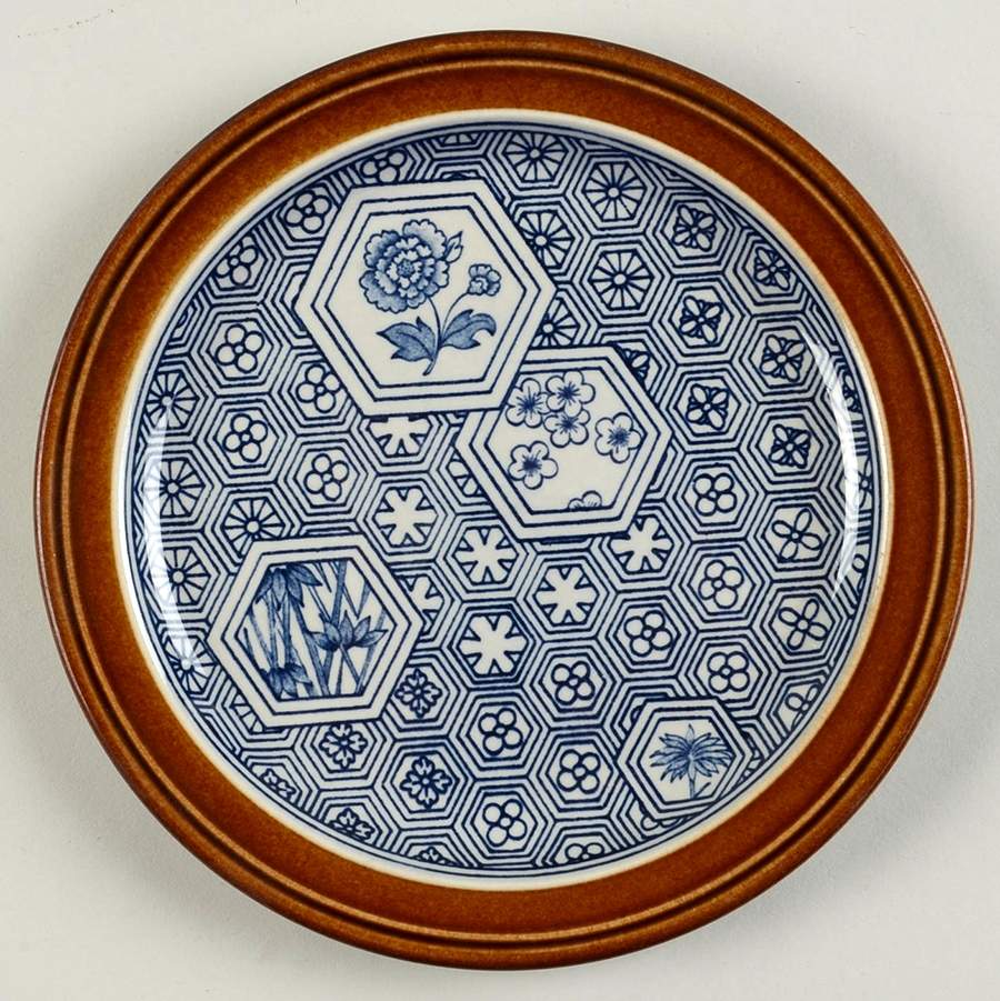 Hunam Blue Bread & Butter Plate by Johnson Brothers-1