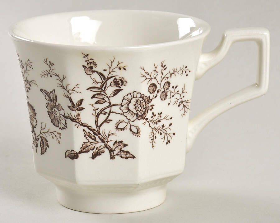 Hyde Park Brown (Heritage) Flat Cup by Johnson Brothers-1