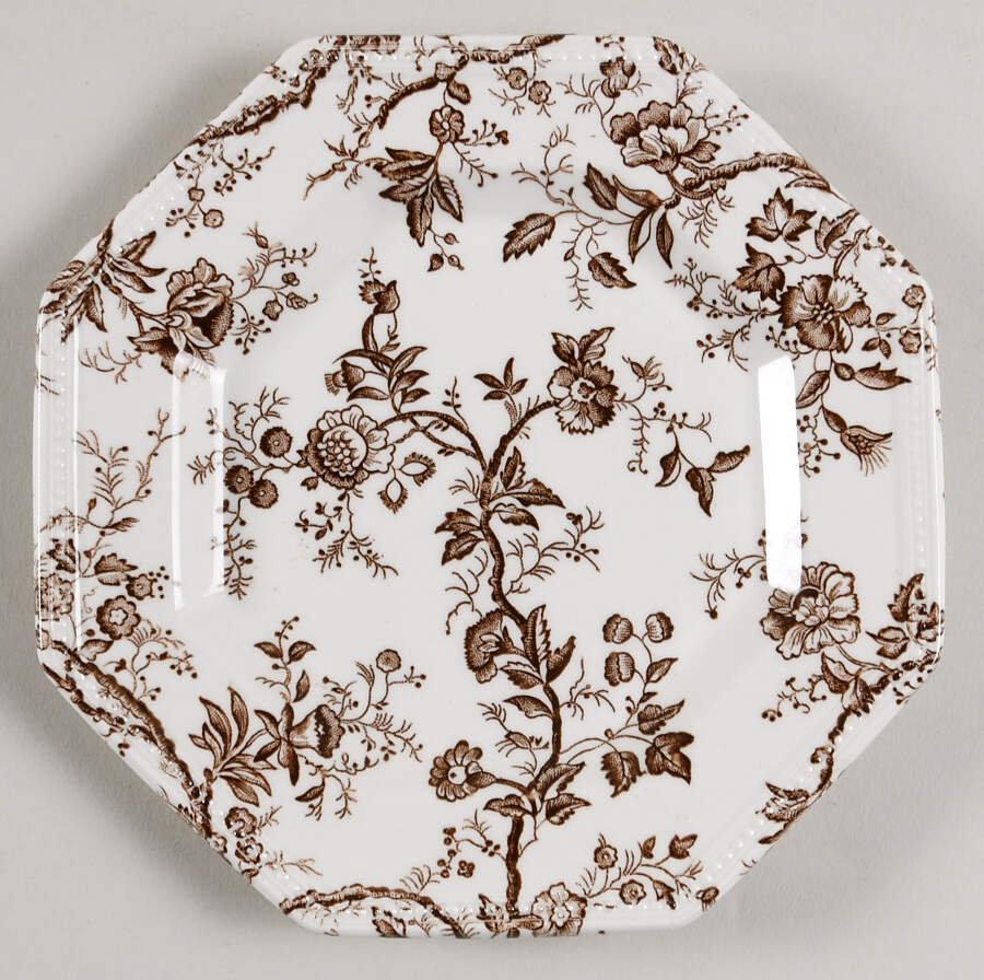 Hyde Park Brown (Heritage) Bread & Butter Plate by Johnson Brothers-1