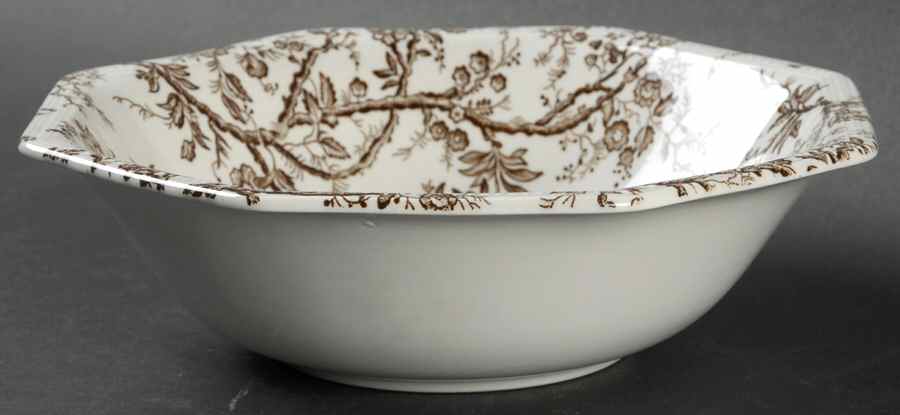 Hyde Park Brown (Heritage) Coupe Cereal Bowl by Johnson Brothers-1