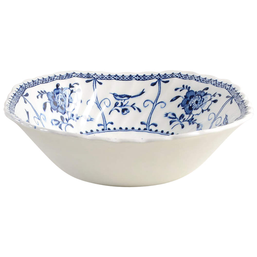 Indies Blue Square Cereal Bowl by Johnson Brothers-1