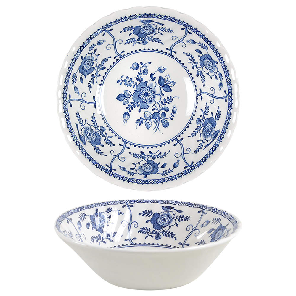 Indies Blue Coupe Cereal Bowl by Johnson Brothers-1