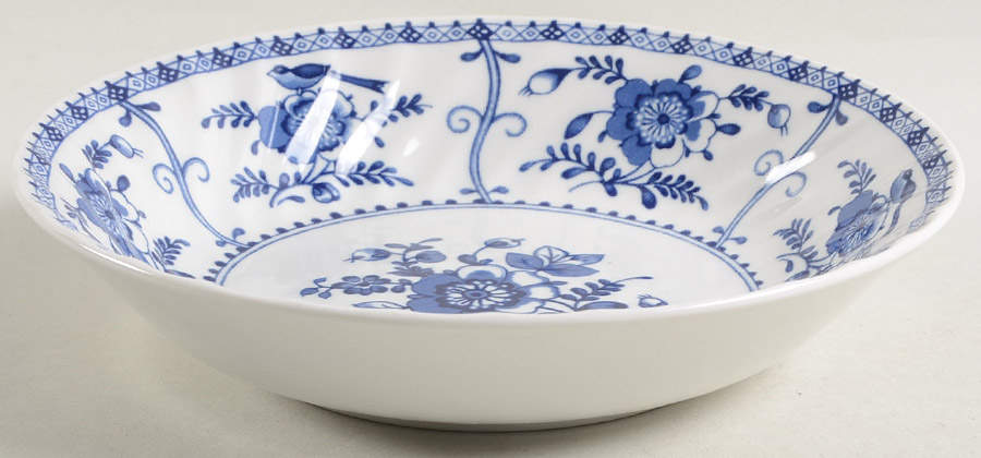 Indies Blue Coupe Soup Bowl by Johnson Brothers-1
