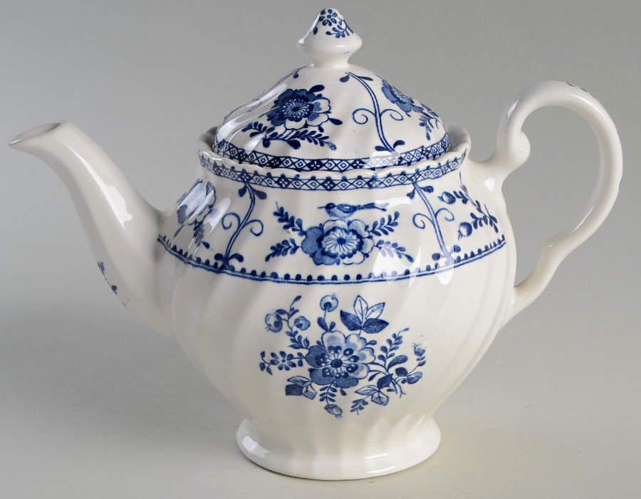 Indies Blue Small Teapot & Lid by Johnson Brothers-1
