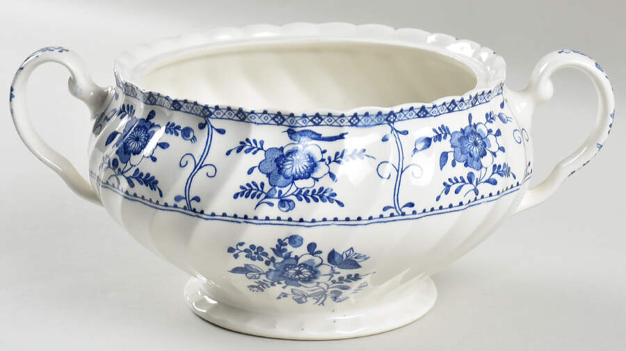 Indies Blue Round Vegetable No Lid by Johnson Brothers-1
