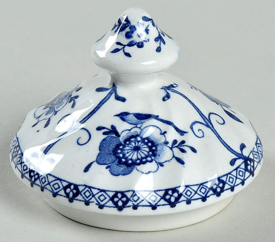 Indies Blue Lid for Sugar Bowl by Johnson Brothers-1