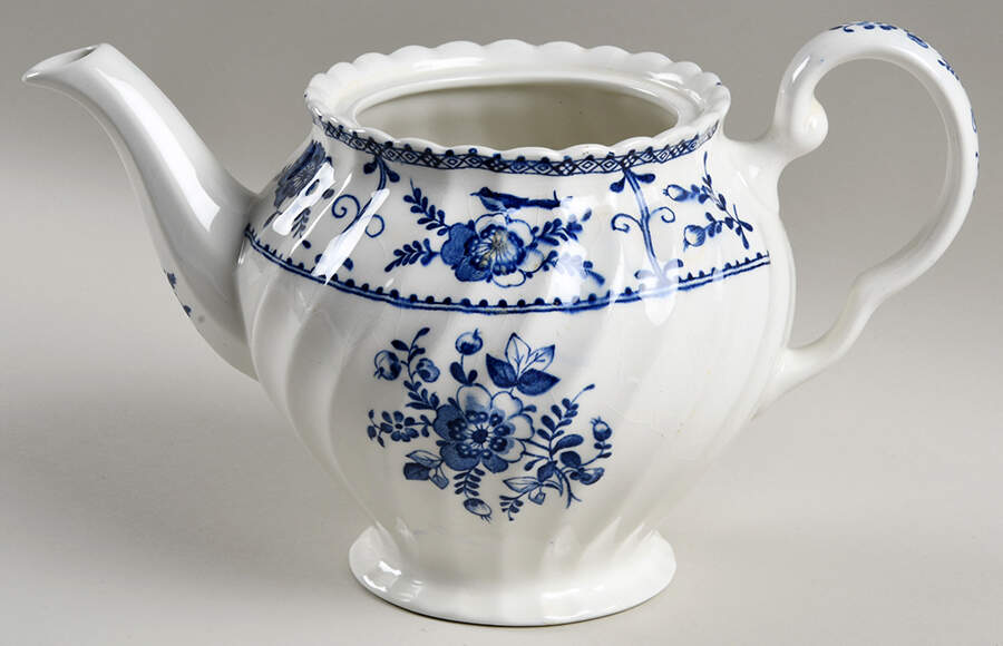 Indies Blue Teapot No Lid by Johnson Brothers-1