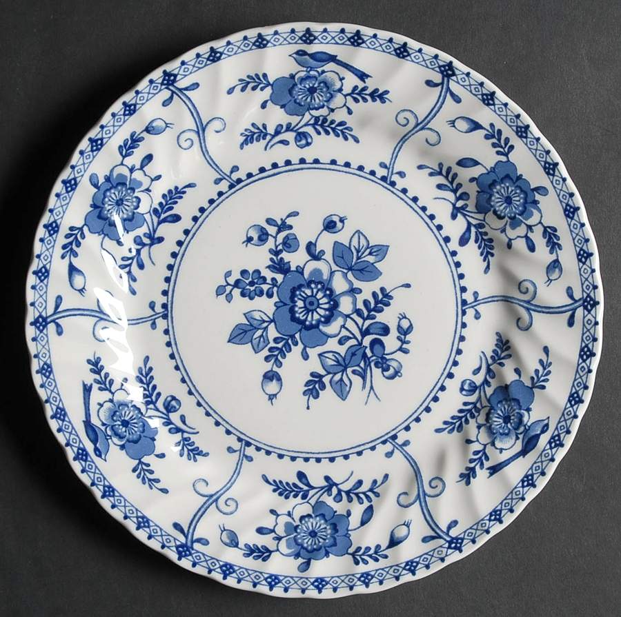 Indies Blue Salad Plate by Johnson Brothers-1