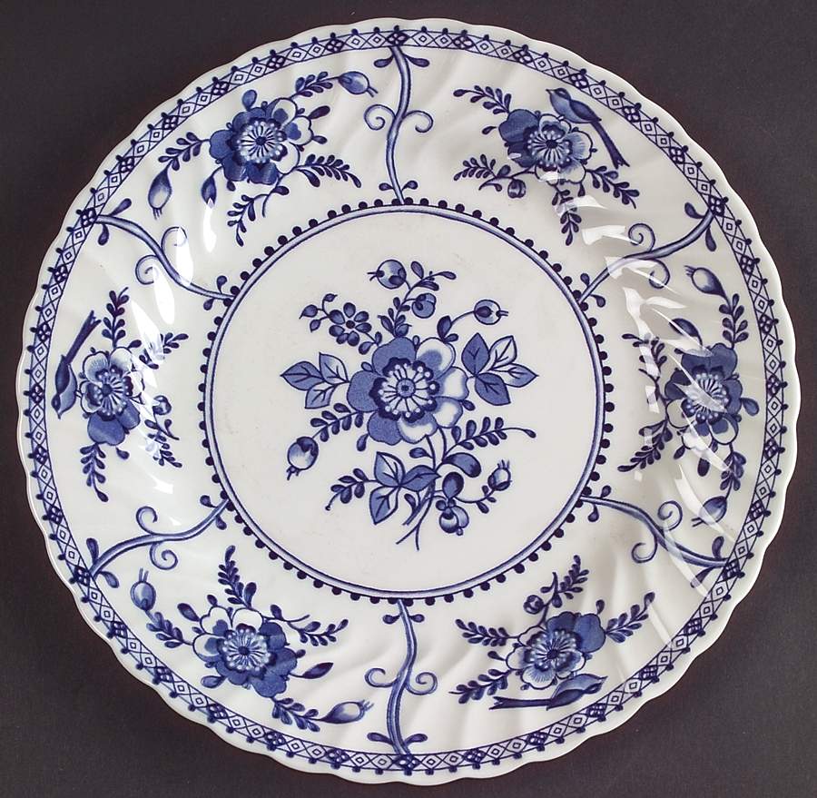 Indies Blue Luncheon Plate by Johnson Brothers-1