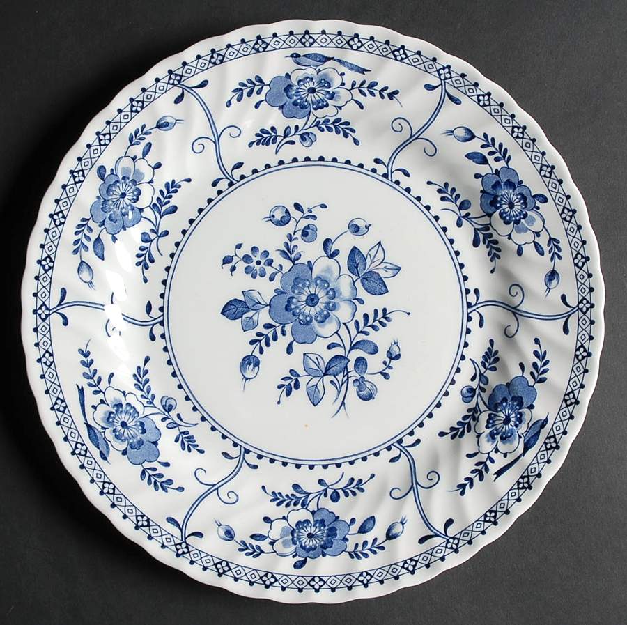 Indies Blue Dinner Plate by Johnson Brothers-1