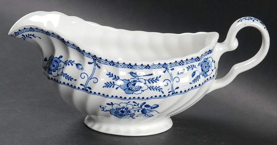 Indies Blue Gravy Boat by Johnson Brothers-1