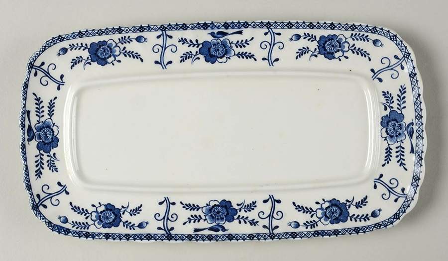 Indies Blue 1/4 Lb Butter No Lid by Johnson Brothers-1