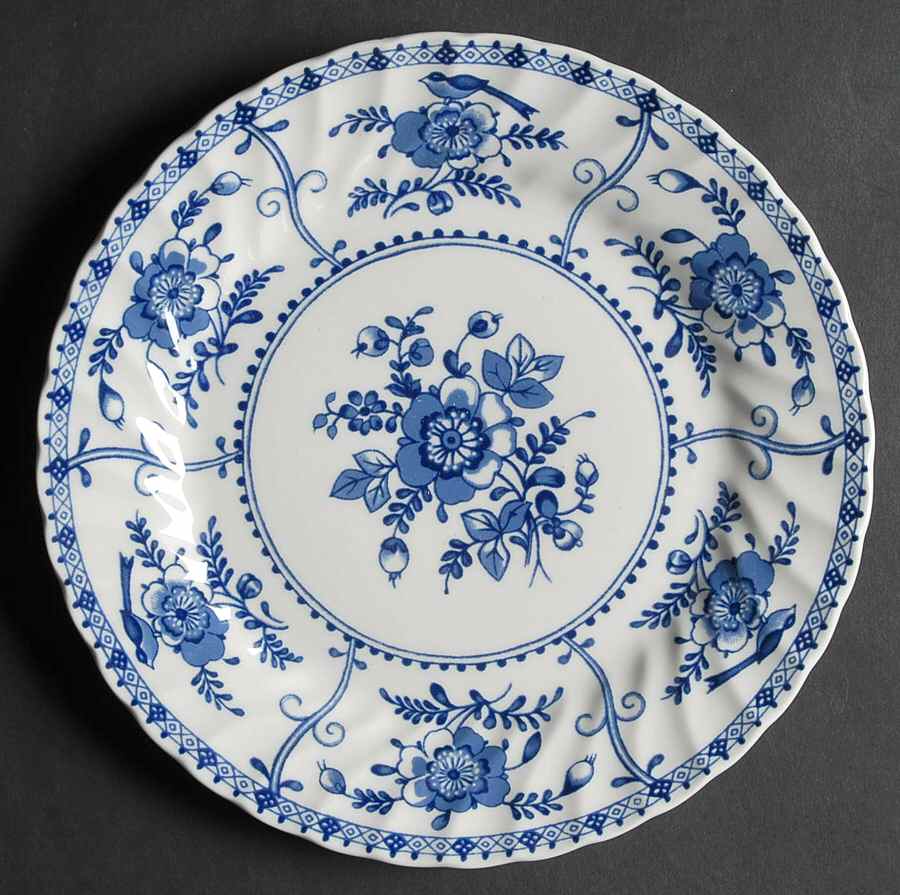 Indies Blue Salad Plate by Johnson Brothers-1