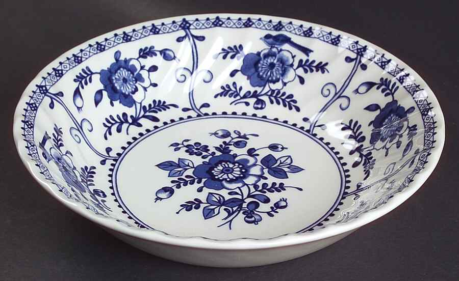 Indies Blue Coupe Soup Bowl by Johnson Brothers-1