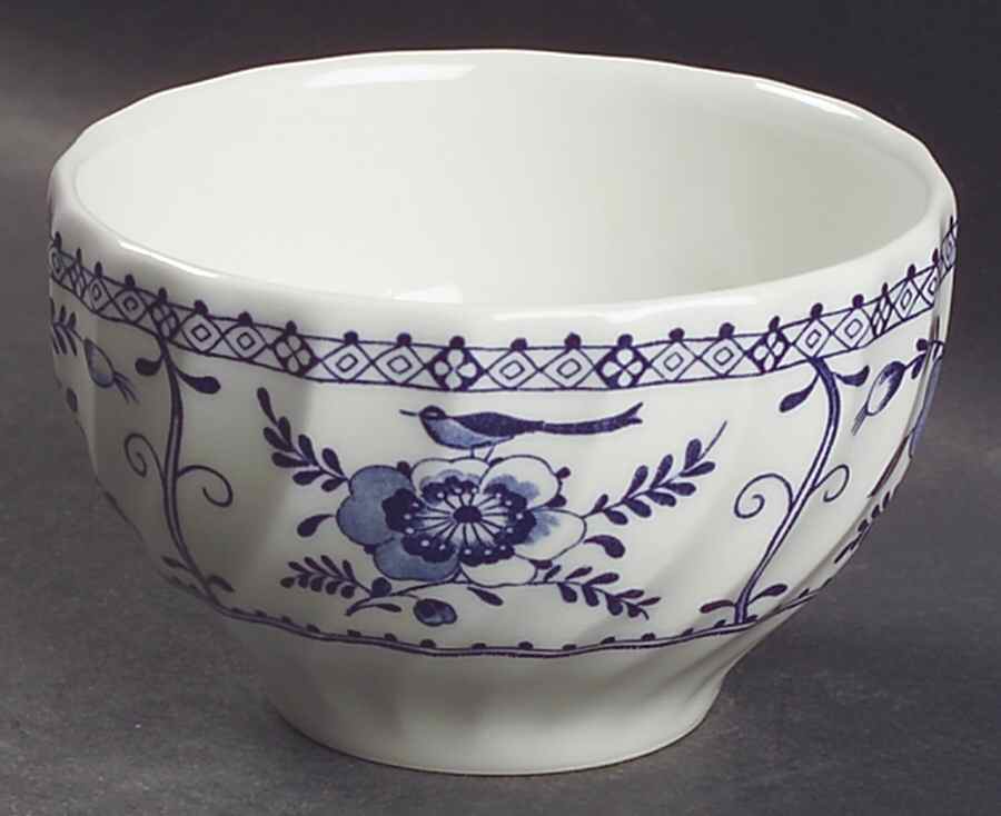 Indies Blue Mini Rice/Open Sugar Bowl by Johnson Brothers-1