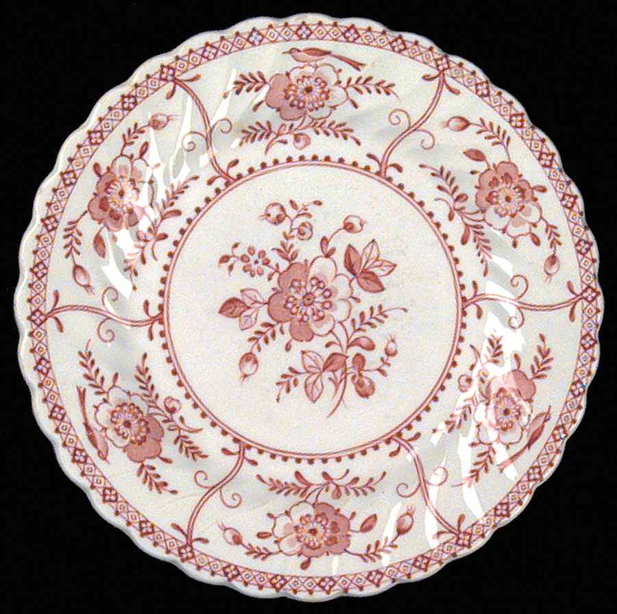 Indies Pink Salad Plate by Johnson Brothers-1