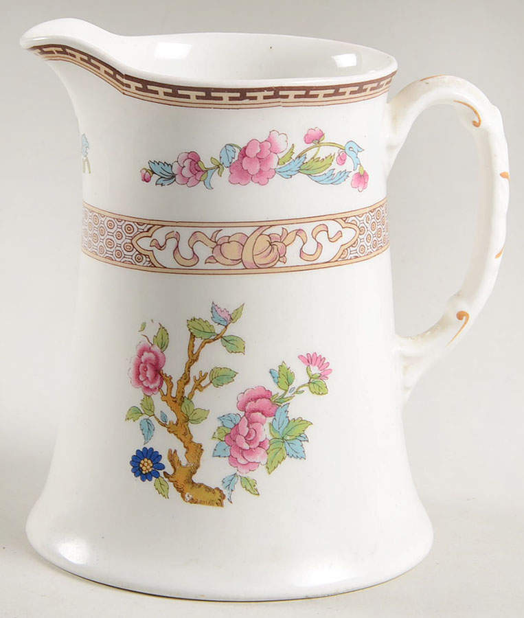 Indian Tree (Brown Key, White) 20 Oz Pitcher by Johnson Brothers-1