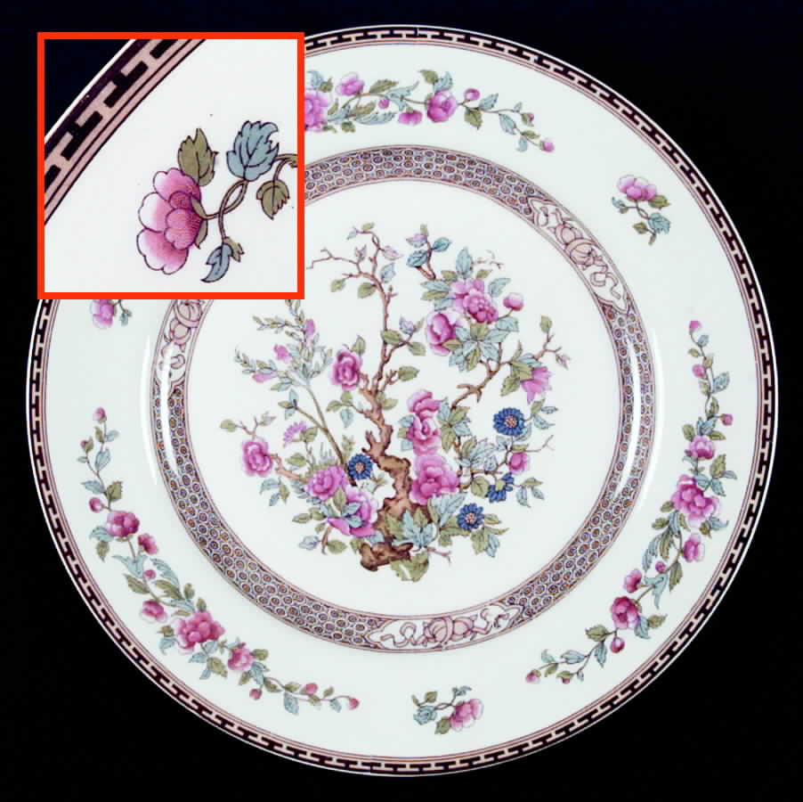 Indian Tree (Brown Key, White) Dinner Plate by Johnson Brothers-1