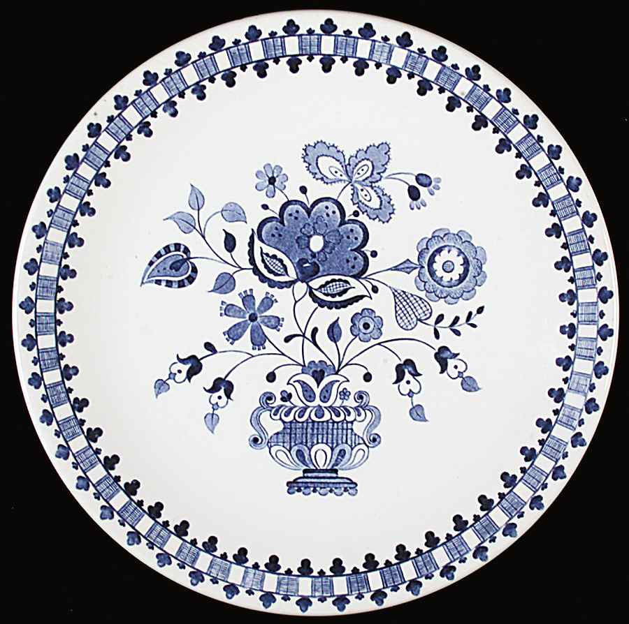 Jamestown Blue (White Background) Dinner Plate by Johnson Brothers-1