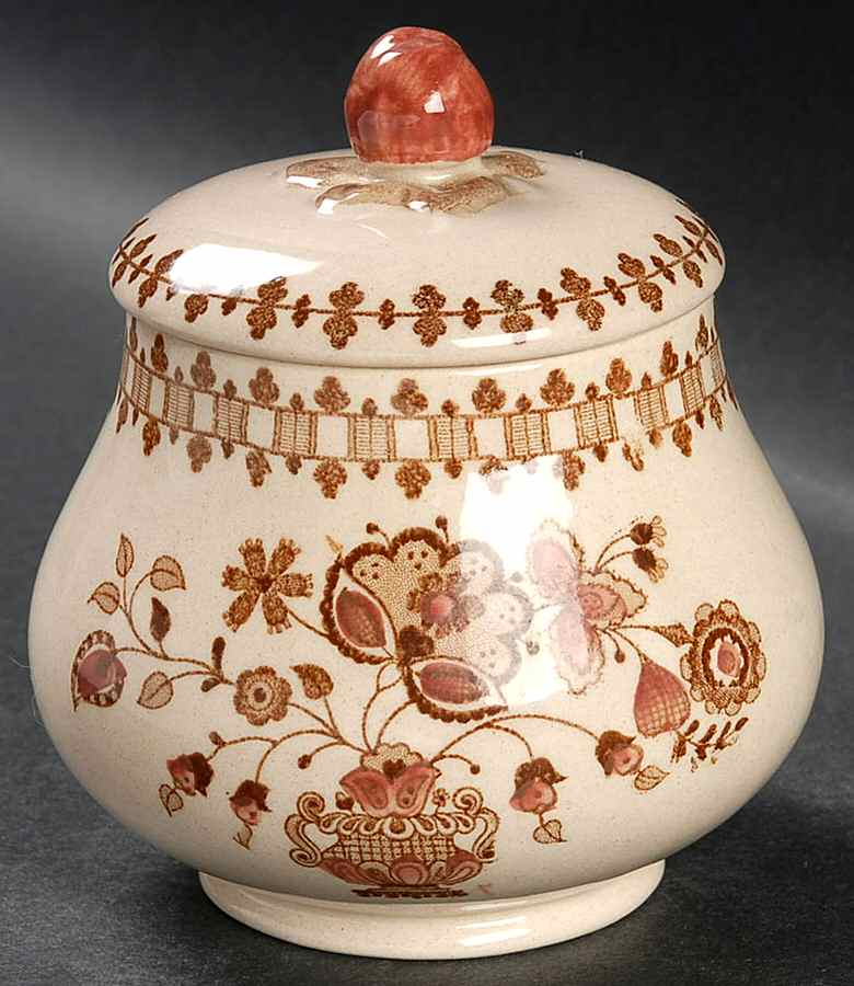 Jamestown Brown Sugar Bowl & Lid by Johnson Brothers-1