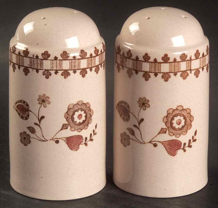 Jamestown Brown Salt & Pepper Set by Johnson Brothers-1