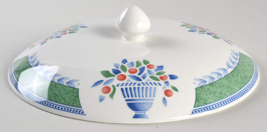 Jardiniere Green Lid for Round Vegetable by Johnson Brothers-1