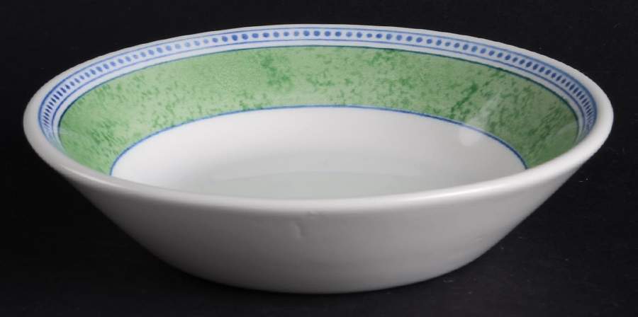 Jardiniere Green Fruit/Dessert (Sauce) Bowl by Johnson Brothers-1