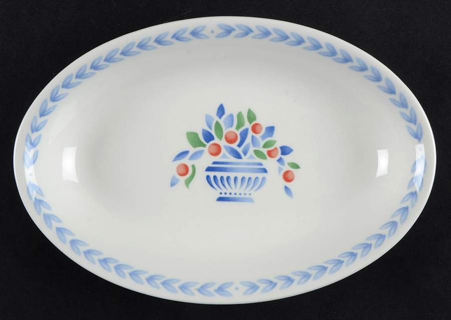 Jardiniere Green Relish/Gravy Underplate by Johnson Brothers-1