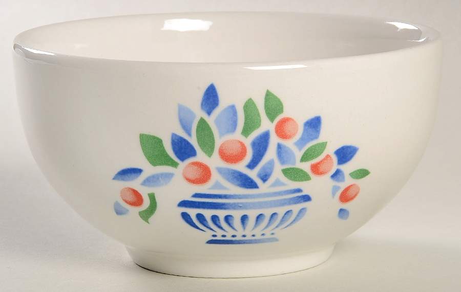 Jardiniere Green Open Rice/Sugar Bowl by Johnson Brothers-1