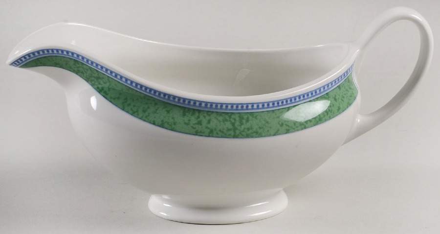 Jardiniere Green Gravy Boat by Johnson Brothers-1