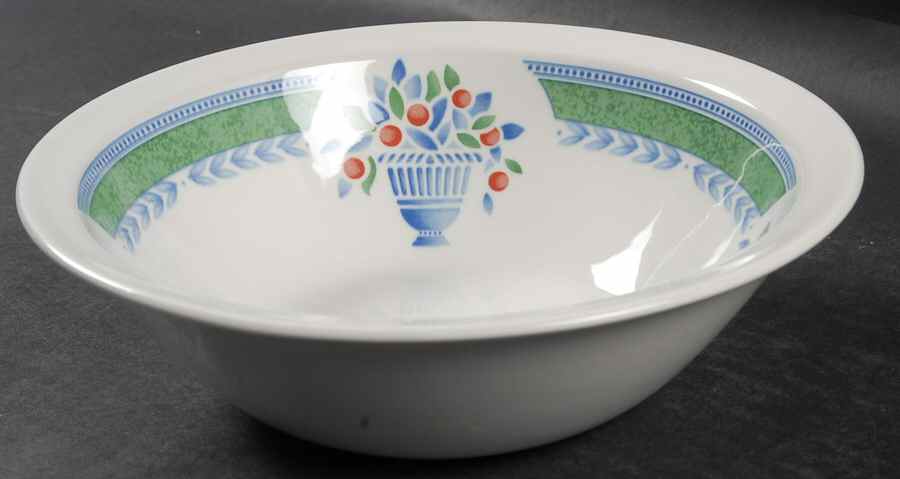 Jardiniere Green 8" Round Vegetable Bowl by Johnson Brothers-1