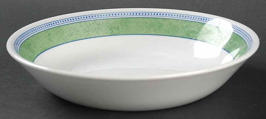 Jardiniere Green Coupe Soup Bowl by Johnson Brothers-1