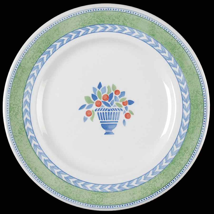 Jardiniere Green Luncheon Plate by Johnson Brothers-1