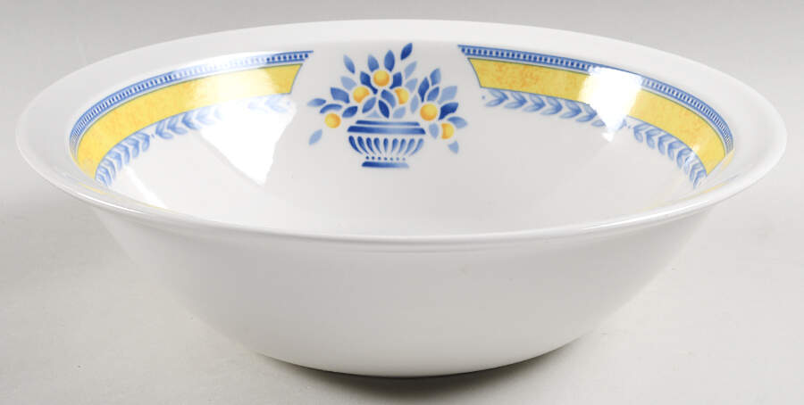 Jardiniere Yellow 10" Large Salad Serving Bowl by Johnson Brothers-1