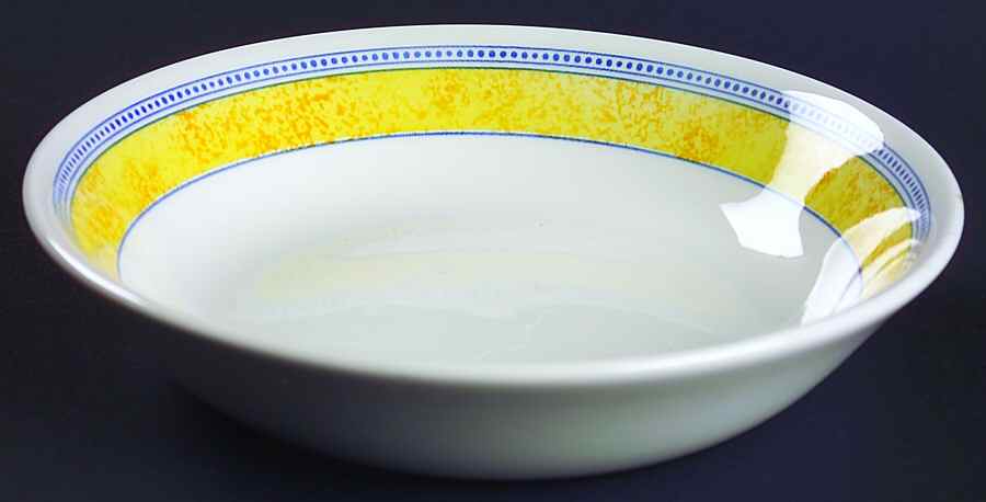 Jardiniere Yellow Coupe Soup Bowl by Johnson Brothers-1
