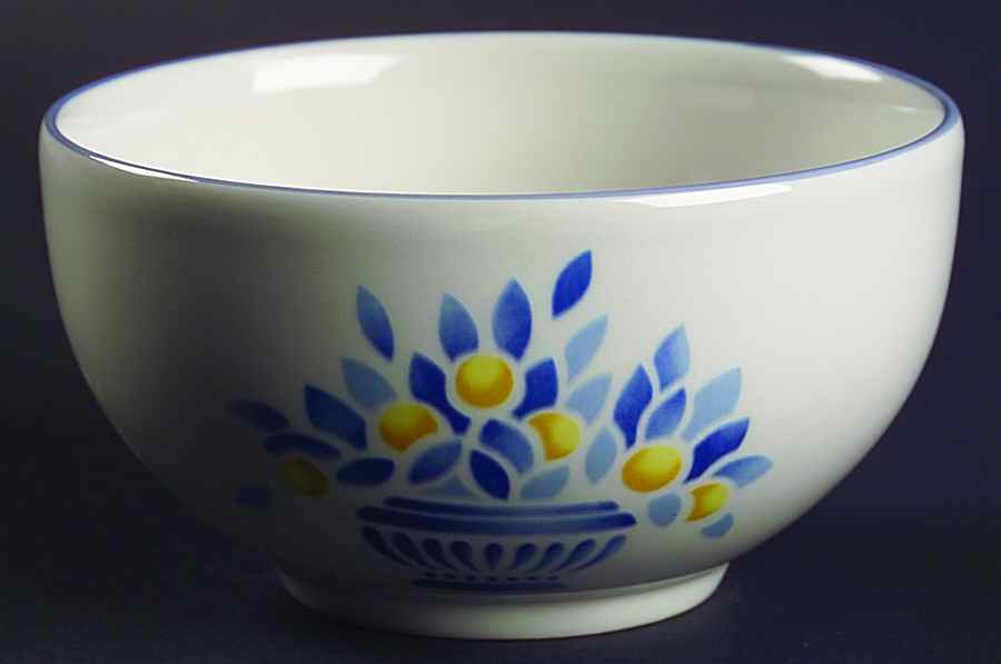 Jardiniere Yellow Open Rice/Sugar Bowl by Johnson Brothers-1