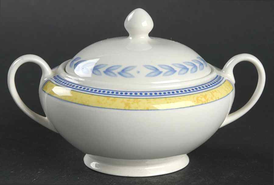 Jardiniere Yellow Mini Sugar Bowl & Lid by Johnson Brothers-1