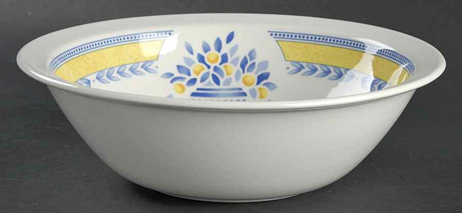 Jardiniere Yellow 8" Round Vegetable Bowl by Johnson Brothers-1