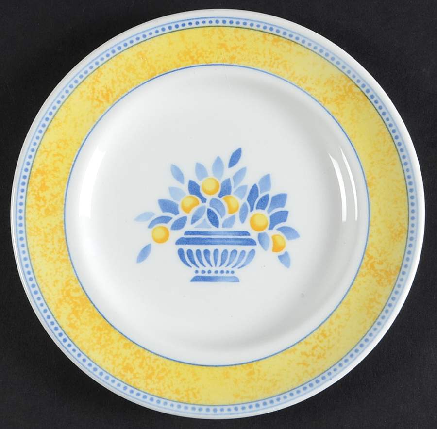 Jardiniere Yellow Bread & Butter Plate by Johnson Brothers-1