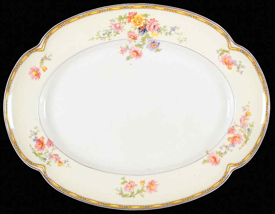 Jasmine 14" Oval Serving Platter by Johnson Brothers-1
