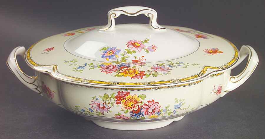 Jasmine Oval Covered Vegetable by Johnson Brothers-1