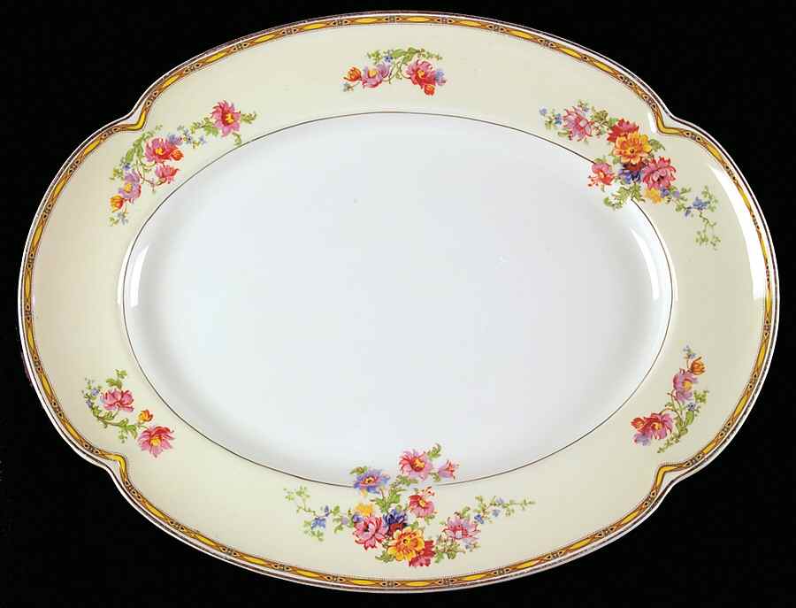 Jasmine 16" Oval Serving Platter by Johnson Brothers-1