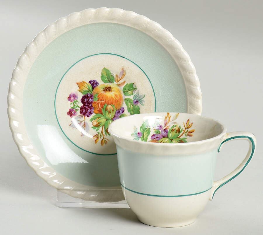 California Flat Demitasse Cup & Saucer Set by Johnson Brothers-1