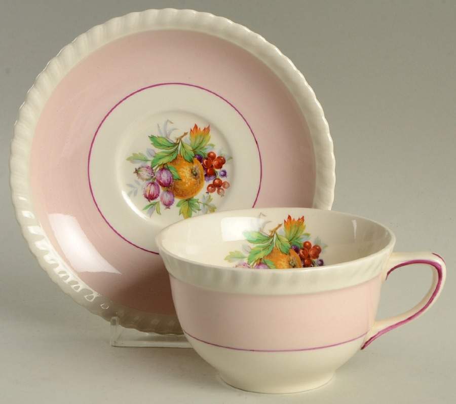 California Flat Cup & Saucer Set by Johnson Brothers-1