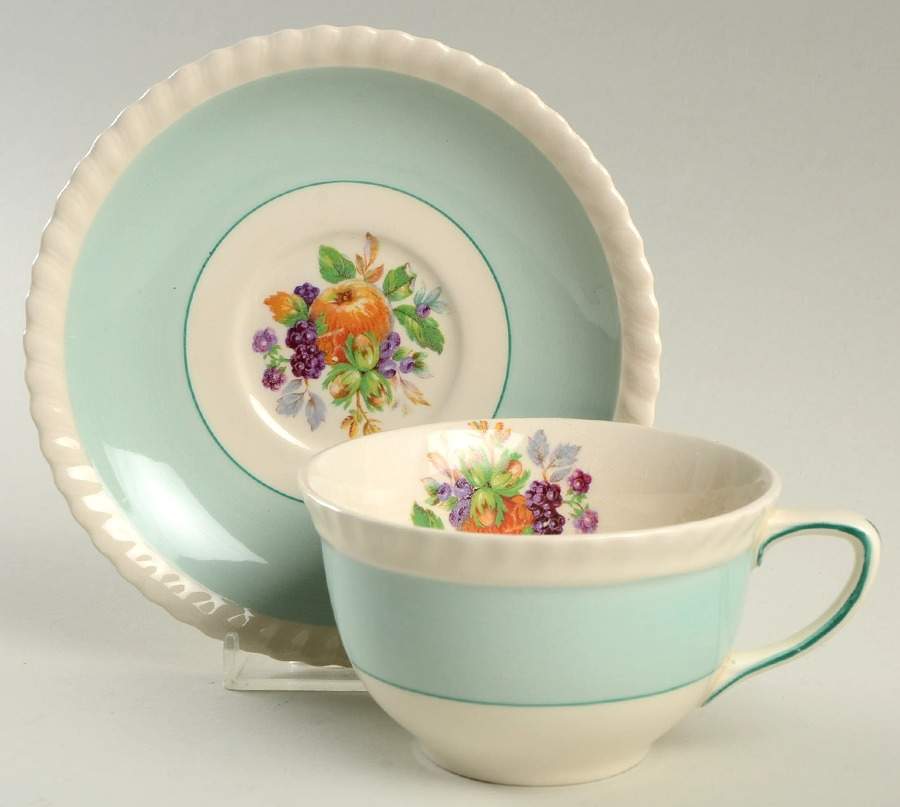California Flat Cup & Saucer Set by Johnson Brothers-1
