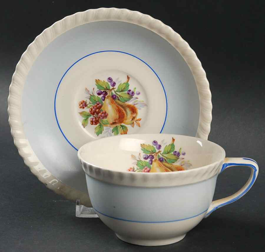 California Flat Cup & Saucer Set by Johnson Brothers-1