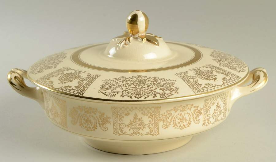 JB10 (Gold) Round Covered Vegetable by Johnson Brothers-1