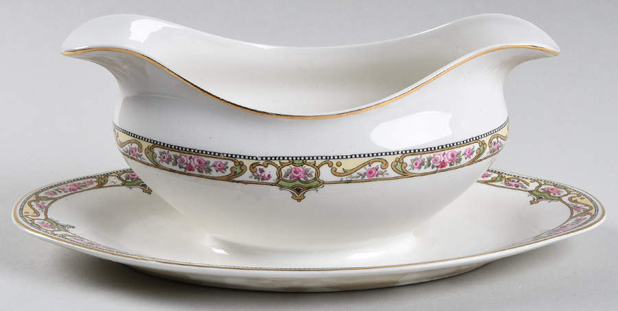 JB121 Gravy Boat with Attached Underplate by Johnson Brothers-1